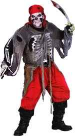 Unbranded Fancy Dress - Buccaneer Bones Adult Zombie Pirate Costume