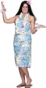 Unbranded Fancy Dress - Budget Hawaiian Lady Costume (FC)