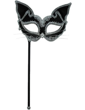 Unbranded Fancy Dress - Cat Mask On Stick