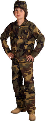 Unbranded Fancy Dress - Child Army Costume Extra Small