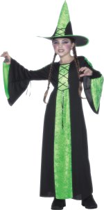 Unbranded Fancy Dress - Child Bewitched Costume LIME