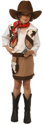 Unbranded Fancy Dress - Child Cowgirl Costume Extra Small