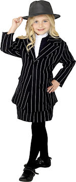 Unbranded Fancy Dress - Child Gangster Girl Costume Small