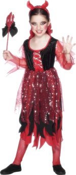 Unbranded Fancy Dress - Child Mystic Devil Costume Set Age: 6-8 130cm