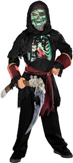Unbranded Fancy Dress - Child Pirate Ghoul Lenticular Costume