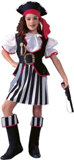 Unbranded Fancy Dress - Child Pirate Girl Costume Medium