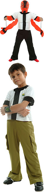 Unbranded Fancy Dress - Child Reversible Ben 10 Costume with Arms