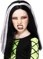 Unbranded Fancy Dress - Child Witch Wig with White Streaks