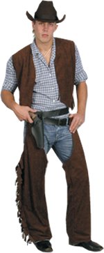 Unbranded Fancy Dress - Cowboy Chaps and Waistcoat