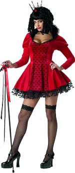 Unbranded Fancy Dress - Dark Queen Of Hearts Costume Extra Large