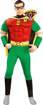Unbranded Fancy Dress - Deluxe Robin Muscle Chest Super Hero Costume