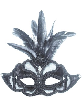 Unbranded Fancy Dress - Feathered Mask