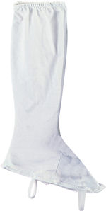 Unbranded Fancy Dress - Ladies White Fabric Boot Tops
