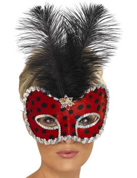 Unbranded Fancy Dress - Ladybird Visage Eyemask