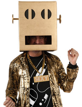 Unbranded Fancy Dress - LMFAO Robot Head (Light-Up)