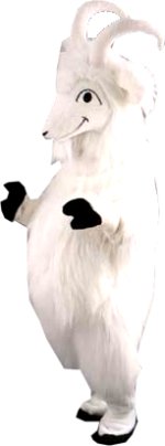 Unbranded Fancy Dress - Luxury White Goat Mascot Costume