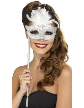 Unbranded Fancy Dress - Masquerade Mask on Stick