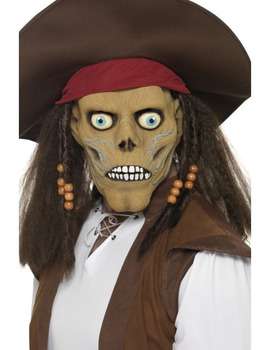 Unbranded Fancy Dress - Pirate Zombie Mask