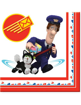 Unbranded Fancy Dress - Postman Pat Party Napkins (Pack of
