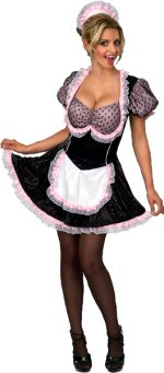 Unbranded Fancy Dress - Sequin French Maid Costume Small
