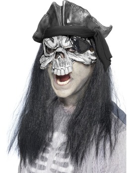 Unbranded Fancy Dress - Skeleton Pirate Mask