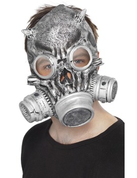 Unbranded Fancy Dress - Skull Gas Mask