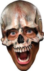Unbranded Fancy Dress - Sunken Skull Half Cap Skeleton Mask