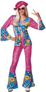 Unbranded Fancy Dress - Teen Flower Power 60s Costume