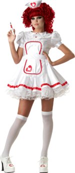 Unbranded Fancy Dress - Teen Got Fever Nurse Costume