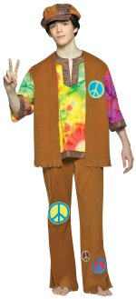 Unbranded Fancy Dress - Teen Hippie Guy 60s Costume
