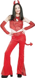 Unbranded Fancy Dress - Teen Sequin Devil Costume