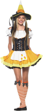 Unbranded Fancy Dress - Teen Sexy Kandy Korn Witch Costume
