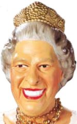 Unbranded Fancy Dress - The Queen Latex Mask