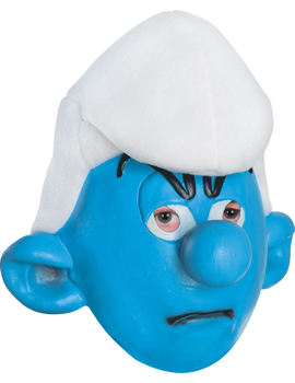 Unbranded Fancy Dress - The Smurfs Grouchy Mask