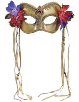 Unbranded Fancy Dress - Venetian Mask with Flowers