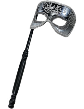 Unbranded Fancy Dress - Venetian Mask with Stick