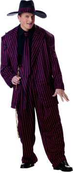Unbranded Fancy Dress - Zoot Suit and Hat Combination (RED) (FC)