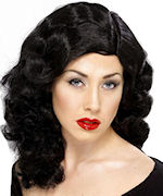 Unbranded Fancy Dress Costumes - 40` Glamour Wig BLACK