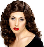 Unbranded Fancy Dress Costumes - 40 Glamour Wig BROWN