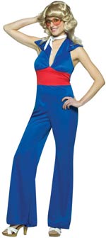 Unbranded Fancy Dress Costumes - Adult 70s Women` Jumpsuit