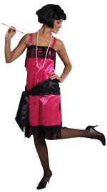 Unbranded Fancy Dress Costumes - Adult Charleston Dress - Pink Extra Small