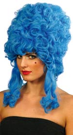 Unbranded Fancy Dress Costumes - Adult Dame Wig BRIGHT BLUE