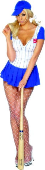 Unbranded Fancy Dress Costumes - Adult Fever Baseball Girl Small