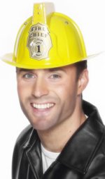 Unbranded Fancy Dress Costumes - Adult Fireman Helmet (YELLOW)