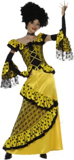 Unbranded Fancy Dress Costumes - Adult Flamenco Dancer (Yellow)