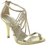 Unbranded Fancy Dress Costumes - Adult Gold Cleopatra Sandals X Small (US Size 6)