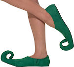 Unbranded Fancy Dress Costumes - Adult Green Suede Elf Shoes Small