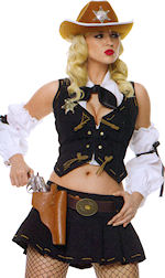 Unbranded Fancy Dress Costumes - Adult Holster, Gun and Hat Set