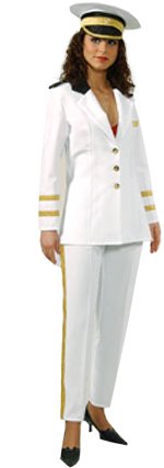 Unbranded Fancy Dress Costumes - Adult Lady Navy Officer Extra Large