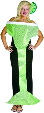 Margarita cocktail dress. Includes dress and slice of lime hair clip.